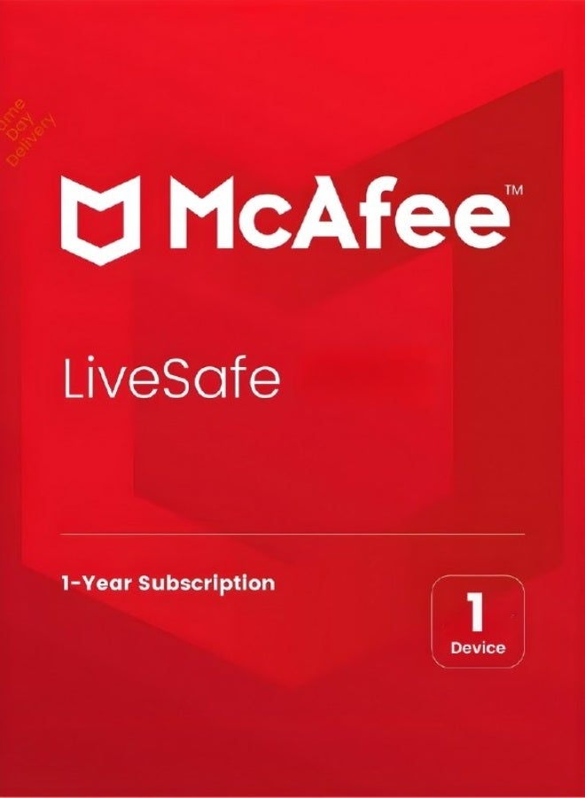 McAfee LiveSafe | 1 Device 1 Year| Digital License